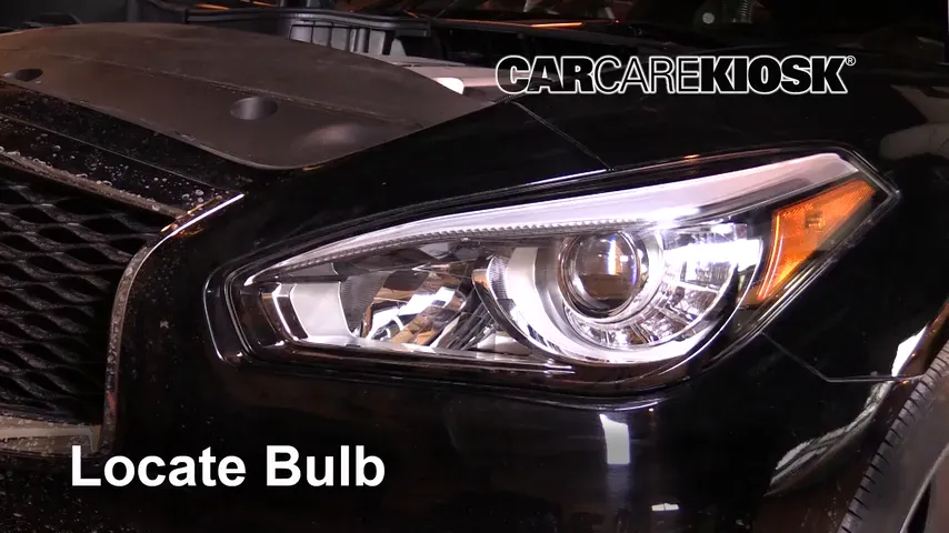 2016 Infiniti Q70 3.7 3.7L V6 Lights Highbeam (replace bulb)